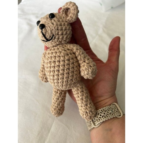 Newborn Photo Prop: Hat and Teddy Bear - Picture 2 of 3